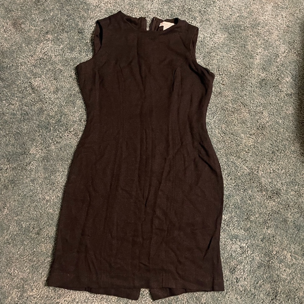 Black Shimmer Mini Tank Dress